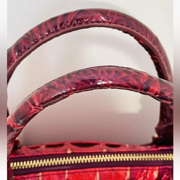 Brahmin Large Duxbury Satchel Ruby Ombre Red Dark Berry 40th Anniversary NWT - Picture 6 of 8